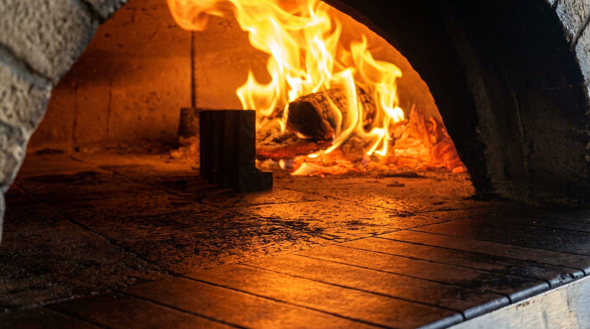 The wood-fired oven