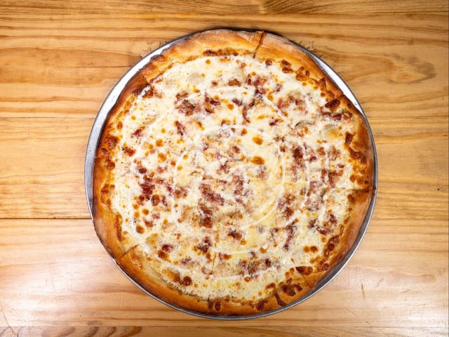 Chicken Bacon Ranch Pizza.